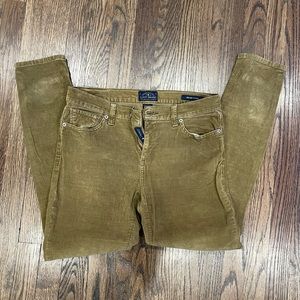 Lucky Brand Jeans | Lucky Brand Olive Green Corduroy Brooke Skinny Jeans